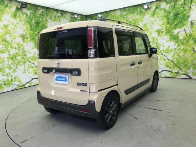 スペーシアギア ハイブリッドＸＺターボ　新品タイヤ／保証書／純正　ＳＤナビ／セーフティサポート（スズキ）／両側電動スライドドア／シートヒーター／車線逸脱防止支援システム／ドライブレコーダー　社外／ヘッドランプ　ＬＥＤ　衝突被害軽減システム（3枚目）