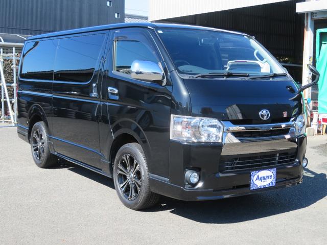 ハイエースバン スーパーGL ダークプライム GRバージョン2エアロ SDナビ フルセグテレビ Bluetooth バックカメラ ドラレコ ビルトインETC 禁煙車(3枚目)