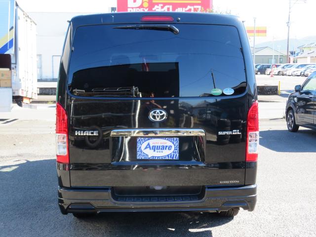 ハイエースバン スーパーGL ダークプライム GRバージョン2エアロ SDナビ フルセグテレビ Bluetooth バックカメラ ドラレコ ビルトインETC 禁煙車(6枚目)