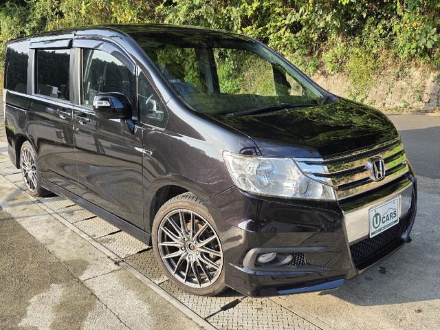 ステップワゴンスパーダ Z ドライブレコーダー ETC バックカメラ TV 両側電動スライドドア HID スマートキー 電動格納ミラー 後席モニター 3列シート ウォークスルー CVT アルミホイール 盗難防止システム(4枚目)