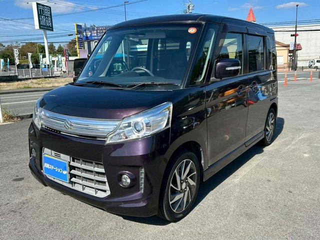 スペーシアカスタム TS ETC 両側電動スライドドア オートライト HID スマートキー アイドリングストップ 電動格納ミラー ベンチシート CVT 盗難防止システム ABS CD USB Bluetooth アルミホイール(2枚目)