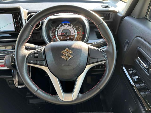 スペーシアカスタム ハイブリッドＸＳ　両側電動スライドドア　ナビ　クリアランスソナー　レーンアシスト　衝突被害軽減システム　オートライト　ＬＥＤヘッドランプ　スマートキー　アイドリングストップ　電動格納ミラー　シートヒーター　ベンチシート（3枚目）