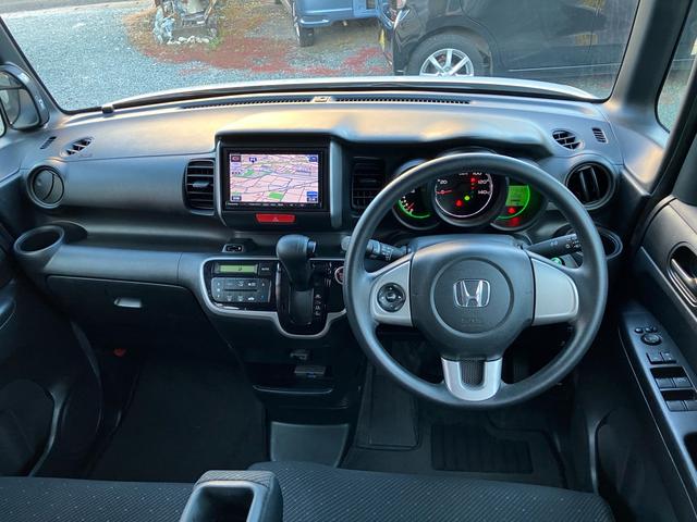 N-BOX 左側パワースライドドア ナビ フルセグTV ETC スマートキー エンジンプッシュスタート ベンチシート ABS Wエアバッグ(9枚目)