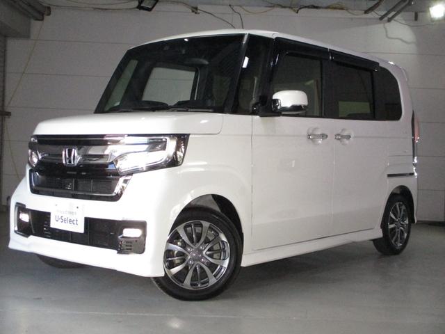 Ｎ－ＢＯＸカスタム Ｌ　ｈホンダセンシングＧａｔｈｅｒｓナビＶＸＭ－２１７ＮＢＩミュージックラックＢｌｕｅｔｏｏｔｈバックカメラＥＴＣ純正前後ドライブレコーダーシートヒーターシートバックテーブル　サイドエアバッグ　ナビＴＶ（2枚目）