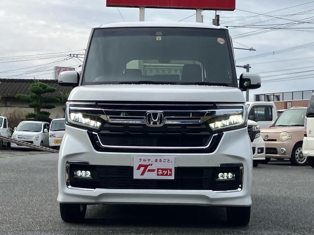 Ｎ－ＢＯＸカスタム Ｌターボ　衝突被害軽減ブレーキ　レーンアシスト　ナビＴＶ　Ｂｌｕｅｔｏｏｔｈ　パドルシフト　クルーズコントロール　ハーフレザーシート　シートヒーター　両側パワースライド　オートＬＥＤヘッドライト　純正１５アルミ（9枚目）