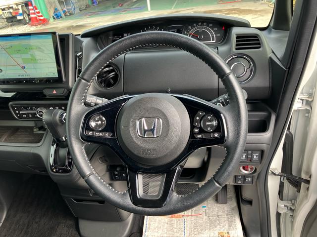 Ｎ－ＢＯＸカスタム Ｌターボ　衝突被害軽減ブレーキ　レーンアシスト　ナビＴＶ　Ｂｌｕｅｔｏｏｔｈ　パドルシフト　クルーズコントロール　ハーフレザーシート　シートヒーター　両側パワースライド　オートＬＥＤヘッドライト　純正１５アルミ（35枚目）