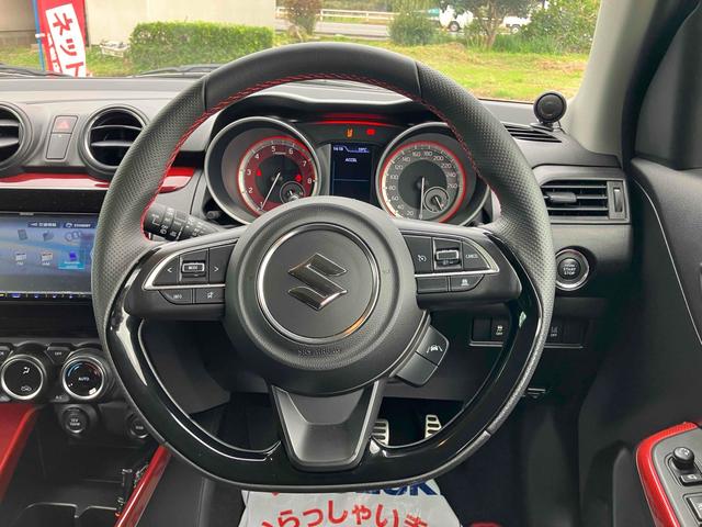 スイフトスポーツ スポーツ セーフティパッケージ装着車 ドライブレコーダー バックカメラ ナビ TV オートクルーズコントロール レーンアシスト 衝突被害軽減システム アルミホイール オートライト LEDヘッドランプ スマートキー 電動格納ミラー(3枚目)