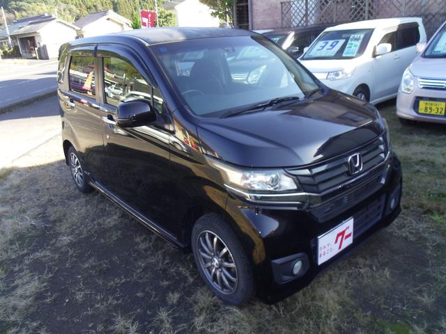 Ｎ－ＷＧＮカスタム Ｇ・Ａパッケージ　【水没車両】　衝突被害軽減システム　プッシュスタート　スマートキー　ナビ　ＴＶ　バックカメラ　クルーズコントロール　ＥＴＣ　ＨＩＤ　オートライト　アイドリングストップ　ＡＷ１４インチ　ベンチシート（3枚目）