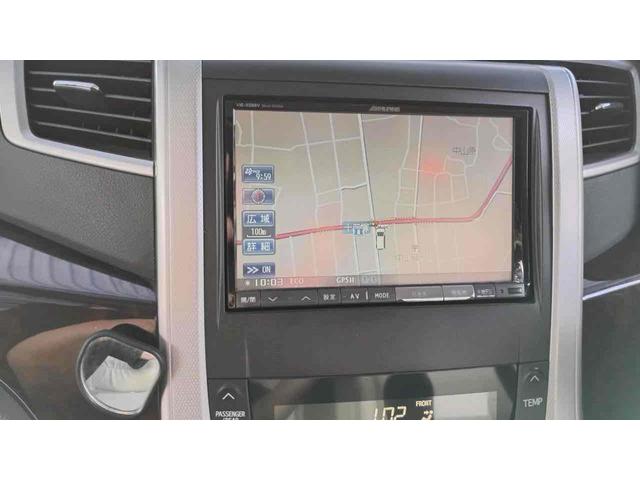 アルファード ２４０Ｓ　ドライブレコーダー　ＥＴＣ　ナビ　クリアランスソナー　両側スライド・片側電動　ＨＩＤ　スマートキー　ＣＶＴ　アルミホイール　盗難防止システム　衝突安全ボディ　ＡＢＳ　ＥＳＣ　エアコン（9枚目）