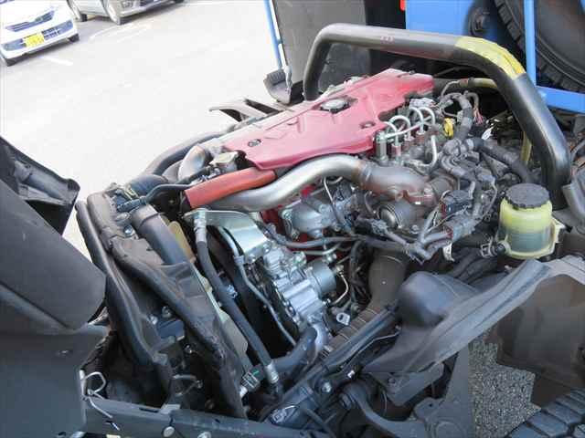 デュトロ ２ｔプレス式塵芥車　モリタエコノス製　容積４．２立米　汚水タンクステンレス　助手席スライドドア　１５０馬力（12枚目）