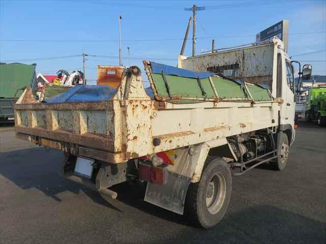 ヒノレンジャー 4tダンプ 新明和製 車検整備付 210馬力 電動コボレーン付 ブリッジ掛け 指示ピン 積載3400kg(6枚目)