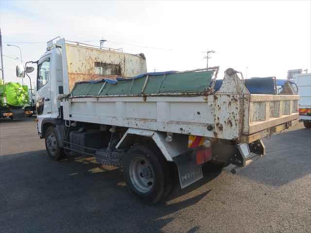 ヒノレンジャー 4tダンプ 新明和製 車検整備付 210馬力 電動コボレーン付 ブリッジ掛け 指示ピン 積載3400kg(8枚目)