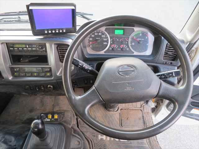 ヒノレンジャー 4tダンプ 新明和製 車検整備付 210馬力 電動コボレーン付 ブリッジ掛け 指示ピン 積載3400kg(32枚目)