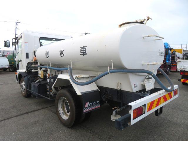 ヒノレンジャー 4t散水車 極東開発製 前後散水 サブエンジン付 吸水ホース付 消防ホース ノズル付 190馬力 ETC付(8枚目)