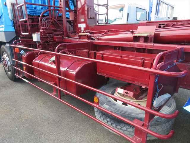 スーパーグレート スーパーグレートV 10.2t脱着装置付コンテナ専用車 極東開発製 ツインホイスト 420馬力 ハイルーフ 2デフ タコグラフ有 ナンバー付(16枚目)