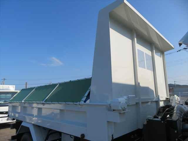 ファイター 4tLゲートダンプ 極東開発製 型式:DD04-53A 電動コボレーン付 R7年式 車検整備付 積載3250kg 220馬力 走行647km ドラレコ付(18枚目)