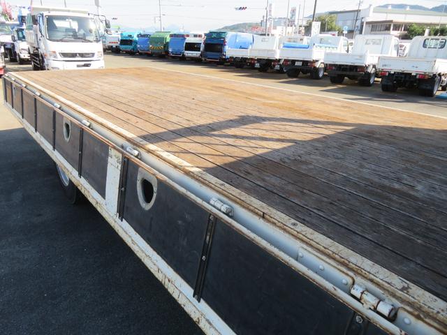 ヒノレンジャー 4段R/Cクレーン付平ボデー ユニック製 型式:URG344 フックイン付 クレーン能力2.93t吊り 差し違いアウトリガー 三方開 210馬力 積載2400kg ETC付(29枚目)