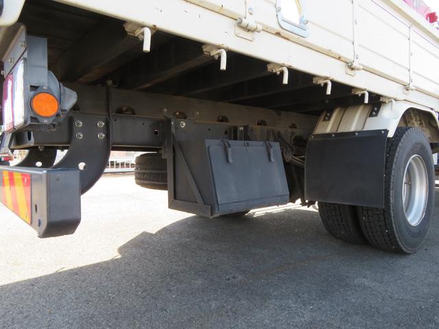 ヒノレンジャー 4段R/Cクレーン付平ボデー ユニック製 型式:URG344 フックイン付 クレーン能力2.93t吊り 差し違いアウトリガー 三方開 210馬力 積載2400kg ETC付(46枚目)