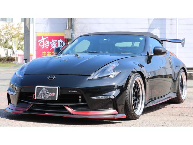 ロードスターバージョンＳＴ　Ｚ３４型　ロードスター　ＮＩＳＭＯ仕様　ＭＡＸＴＯＮＤＥＳＩＧＮフロントリップ　ＢＯＳＥスピーカー　１９インチホイール　ＲＯＳＳＯＭＯＤＥＬＬＯマフラー　ＧＴウィング(8枚目)