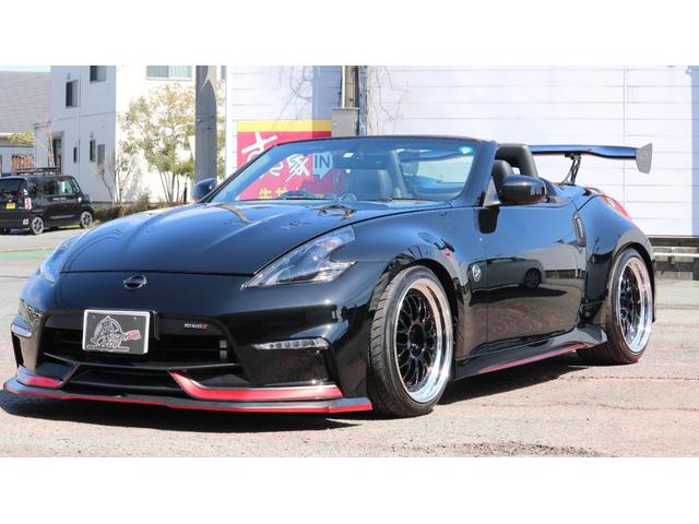 ロードスターバージョンＳＴ　Ｚ３４型　ロードスター　ＮＩＳＭＯ仕様　ＭＡＸＴＯＮＤＥＳＩＧＮフロントリップ　ＢＯＳＥスピーカー　１９インチホイール　ＲＯＳＳＯＭＯＤＥＬＬＯマフラー　ＧＴウィング(13枚目)