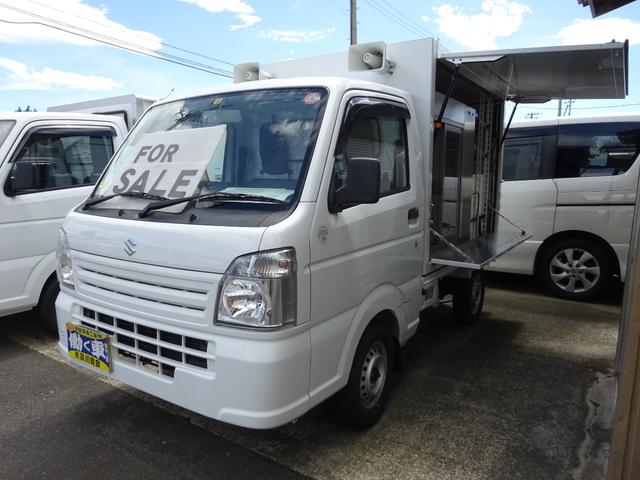 移動販売車 冷蔵 ショーケース 5速マニュアル 三方跳ね上げ 8ナンバー キーレス DC/ACインバーター マイクスピーカー パワーウインドウ 手洗いシンク(11枚目)