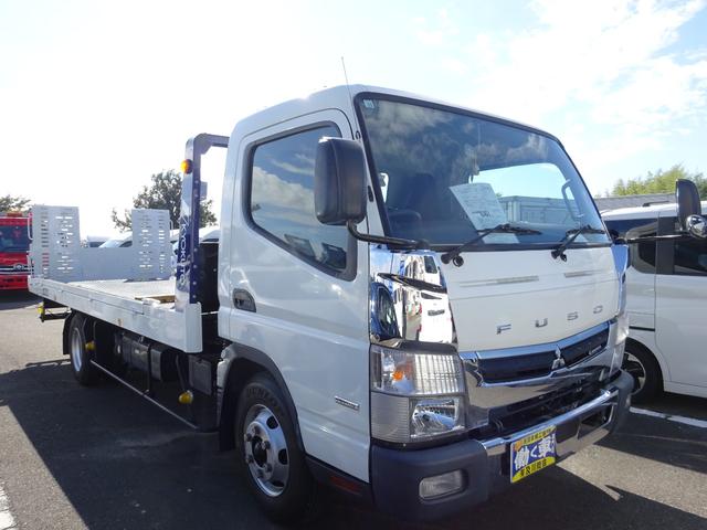 キャンター 　セルフローダー　積載車　３．１ｔ　オートマ　極東フラトップゼロ　リモコン付き　ナビＴＶ　Ｂｌｕｅｔｏｏｔｈ　バックカメラ　キーレス　電動格納ミラー　衝突被害軽減ブレーキシステム（8枚目）