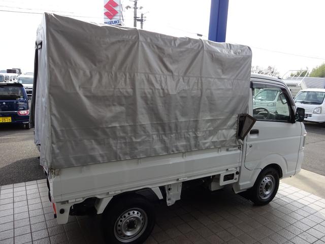 キャリイトラック 4WD ウイング車 幌付き フロアオートマ ETC エアコン パワステ 運転席助手席エアバック ABS 荷台ゴムマット ドアバイザー(12枚目)