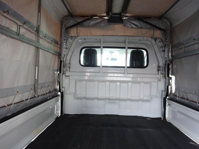 キャリイトラック 4WD ウイング車 幌付き フロアオートマ ETC エアコン パワステ 運転席助手席エアバック ABS 荷台ゴムマット ドアバイザー(15枚目)
