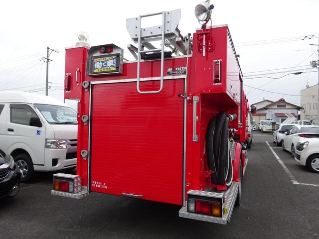 ヒノレンジャー 　消防車　ポンプ車　７人乗り　Ｗキャブ　１．５ｔ　６速マニュアル　ＢＤＧ－ＧＤ７ＪＧＷＡ改　モリタ　エアコン　パワステ　パワーウィンドウ　エアバック　ＡＢＳ　左側電動格納ミラー（12枚目）