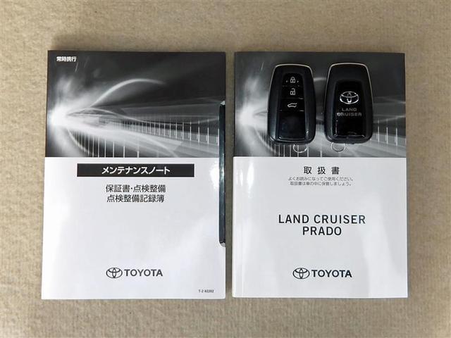ランドクルーザープラド TX 4WD フルセグ メモリーナビ DVD再生 バックカメラ 衝突被害軽減システム ETC LEDヘッドランプ ワンオーナー 記録簿(22枚目)