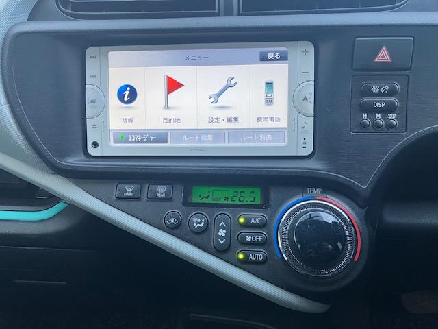 アクア Ｓ　ナビ・ＴＶ・ＣＤ・ＥＴＣ・ＡＢＳ・運転席助手席エアバック・衝突安全ボディー・ｂｌｕｅｔｏｏｔｈ（13枚目）