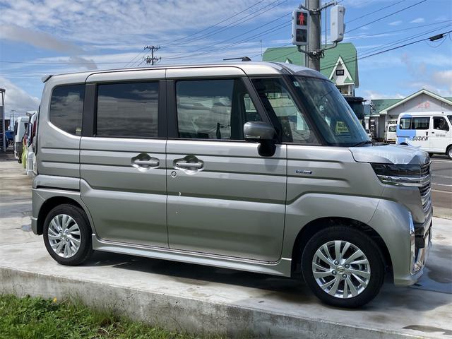 スペーシアカスタム ハイブリッドＧＳ　４ＷＤ　両側スライド・片側電動　クリアランスソナー　オートクルーズコントロール　レーンアシスト　衝突被害軽減システム　オートライト　ＬＥＤヘッドランプ　スマートキー　アイドリングストップ（15枚目）