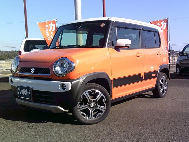 ハスラー Ｘ　４ＷＤ　社外ナビ　ワンセグＴＶ　ＤＶＤ再生可　ＥＴＣ　オートＨＩＤヘッドライト　スマートキースペア付　ヒルディセントコントロール　ルームクリーニング済　修復歴無し　車検９年４月までロング（6枚目）