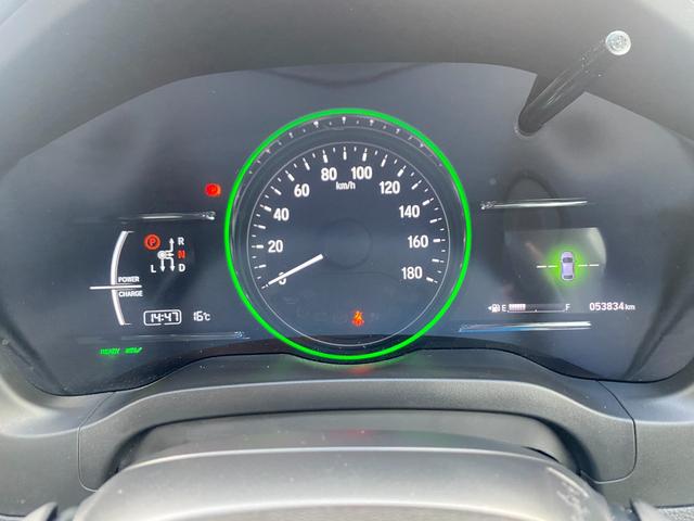 ヴェゼル ハイブリッドＺ・ホンダセンシング　後期／純正８型フルセグナビ／ハーフレザーシート／ＬＥＤヘッドライト／バックカメラ／シートヒーター／衝突軽減ブレーキ／レーダークルーズコントロール／ＥＴＣ／禁煙車（52枚目）