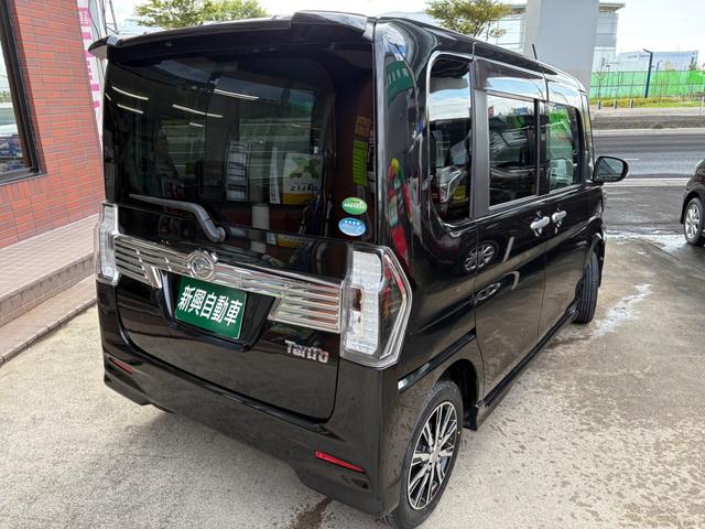 タント カスタムX トップエディションリミテッドSAIII 支払い総額表示車 車検2年取渡し 4WD 8インチナビTV 全方位カメラ Bluetooth 左右パワースライドドア ハーフレザーシート シートヒーター エンジンスターター クリーニング済 保証付販売(2枚目)