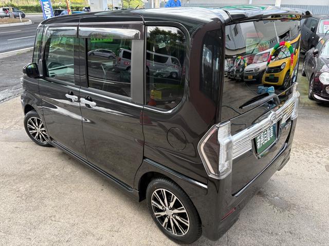 タント カスタムX トップエディションリミテッドSAIII 支払い総額表示車 車検2年取渡し 4WD 8インチナビTV 全方位カメラ Bluetooth 左右パワースライドドア ハーフレザーシート シートヒーター エンジンスターター クリーニング済 保証付販売(3枚目)