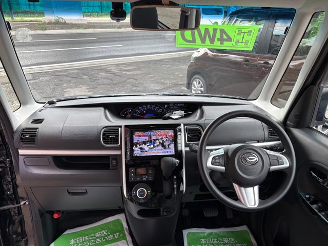 タント カスタムX トップエディションリミテッドSAIII 支払い総額表示車 車検2年取渡し 4WD 8インチナビTV 全方位カメラ Bluetooth 左右パワースライドドア ハーフレザーシート シートヒーター エンジンスターター クリーニング済 保証付販売(5枚目)
