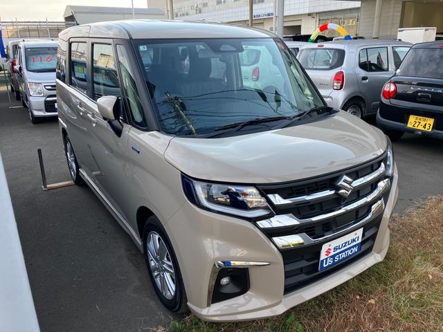 ソリオ ＨＹＢＲＩＤ　ＭＺ　４ＷＤ　３型　全方位カメラ付９インチナビ　前後衝突被害軽減ブレーキ　後席両側電動スライドドア（2枚目）