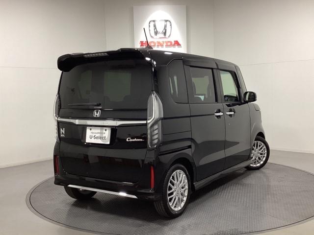 N-BOXカスタム Lターボ 光触媒抗菌消臭施工済 地デジチューナー 衝突軽減ブレーキサポート LEDヘッドライ アイドリングS ターボエンジン PS カーテンエアバック シートヒータ エアバック スマートキープッシュスタート(3枚目)