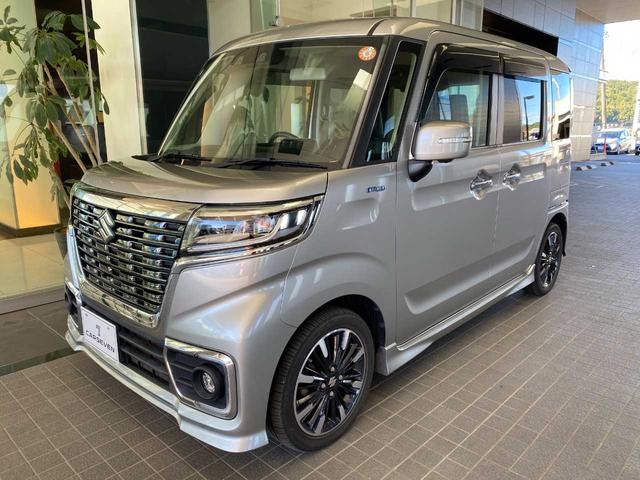 スペーシアカスタム ハイブリッドXSターボ 純正ナビ(CN-RZ865)・全周囲カメラ・クルーズコントロール・Bluetooth・衝突被害軽減・ETC・クリアランスソナー・レーンキープアシスト・シートヒーター・オートライト・両側電動(8枚目)