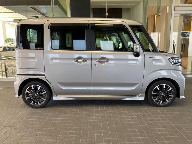スペーシアカスタム ハイブリッドXSターボ 純正ナビ(CN-RZ865)・全周囲カメラ・クルーズコントロール・Bluetooth・衝突被害軽減・ETC・クリアランスソナー・レーンキープアシスト・シートヒーター・オートライト・両側電動(13枚目)