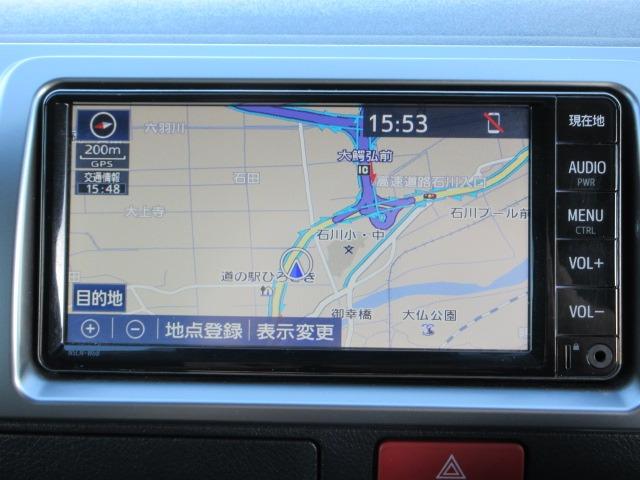 ハイエースバン ロングスーパーＧＬ　７型　４ＷＤ　寒冷地仕様　アースカラー　純正ナビ　パノラミックビュー　オートハイビーム　ＥＴＣ　ドラレコ　ＡＣ１００Ｖ電源　インテリジェントクリアランスソナー　ＬＥＤフォグ　ドアバイザー　スマートキー（3枚目）