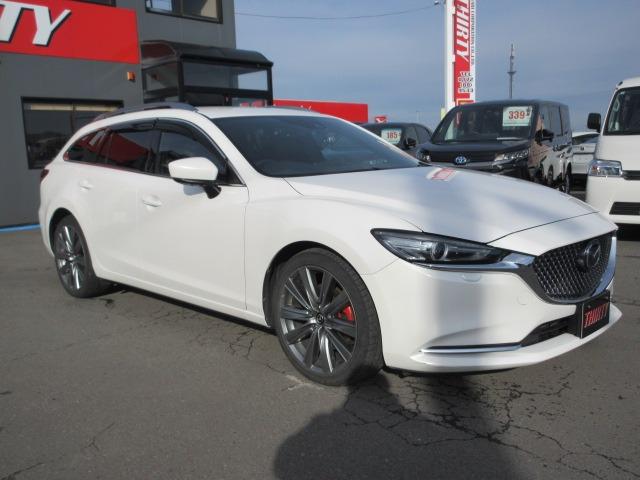 MAZDA6ワゴン XD Lパッケージ 後期型 寒冷地仕様 BOSEサウンド 純正8インチナビ バックカメラ レーダークルーズ シートエアコン パドルシフト 純正エンスタ ETC ハーフレザー LEDヘッドライト バックフォグ ドアバイザ(10枚目)