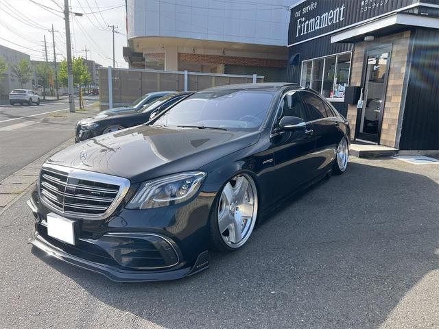 Ｓクラス Ｓ６３　４マチック＋ロング　４ＷＤ　左ハンドル　ドライブレコーダー　ＥＴＣ　全周囲カメラ　ナビ　クリアランスソナー　オートクルーズコントロール　レーンアシスト　衝突被害軽減システム　ＡＴ　サンルーフ　ＬＥＤヘッドランプ（9枚目）