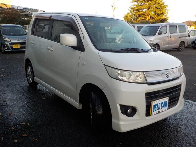 ワゴンRスティングレー X 4WD Wエアバック ABS 運転席シートヒーター スマートキー ディスチャージヘッドランプ 社外ナビ 地デジ DVD視聴可 ミュージックサーバー ブルートゥース 純正アルミホイール(3枚目)