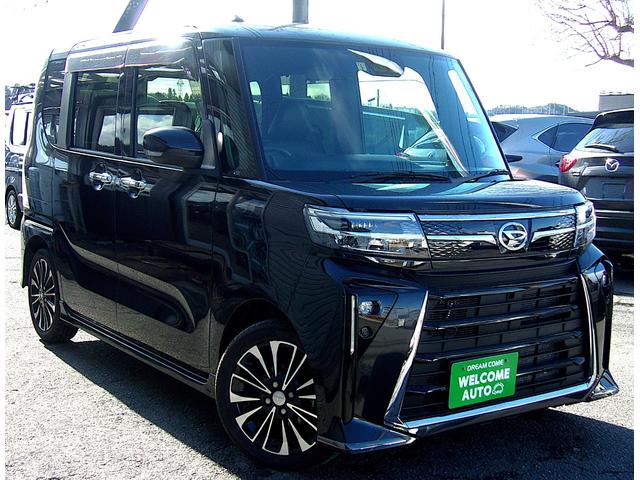 タント カスタムＲＳ　ディスプレイオーディオ　ＴＶ　ＨＤＭＩ　Ｂｌｕｅｔｏｏｔｈ　バックカメラ　両側パワースライドドア　クルーズコントロール　ハーフレザーシート・シートヒーター　ＥＴＣ　ＬＥＤライト　コーナーセンサー（3枚目）