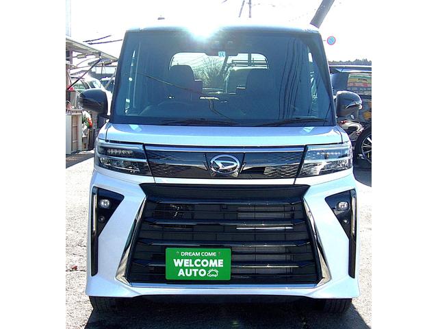 タント カスタムＲＳ　４ＷＤ　ナビ　ＴＶ　ＨＤＭＩ　Ｂｌｕｅｔｏｏｔｈ　バックカメラ　両側パワースライドドア　シートカバー　シートヒーター　ドライブレコーダー　コーナーセンサー　ブレーキサポート　ＬＥＤ・フォグ　純正アルミ（2枚目）