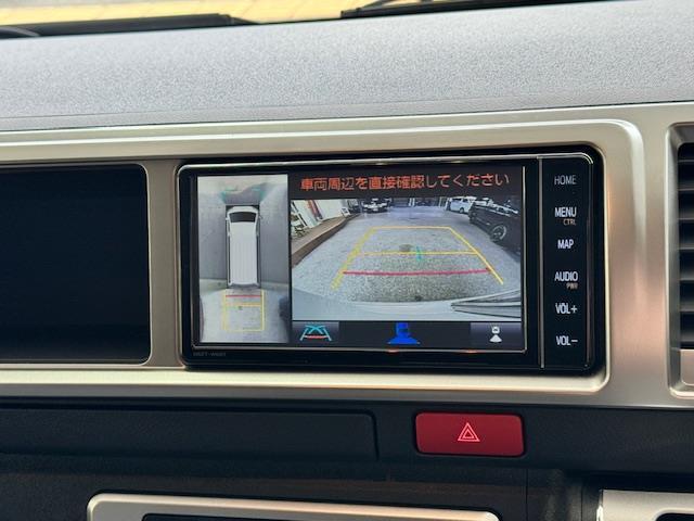 ハイエースワゴン GL 純正ナビ 全方位カメラ 社外15AW 前後ドライブレコーダー ドアバイザー ミラーヒーター(9枚目)