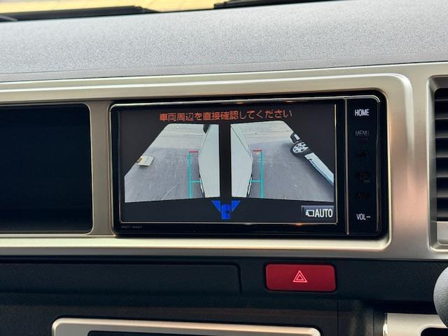 ハイエースワゴン GL 純正ナビ 全方位カメラ 社外15AW 前後ドライブレコーダー ドアバイザー ミラーヒーター(10枚目)