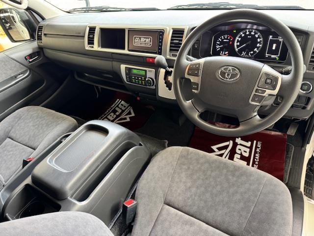 ハイエースワゴン GL 純正ナビ 全方位カメラ 社外15AW 前後ドライブレコーダー ドアバイザー ミラーヒーター(11枚目)